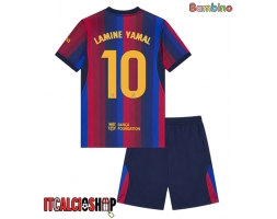 Barcelona Lamine Yamal #10 Prima Maglia Bambino 2026-27 Manica Corta (+ Pantaloni corti)